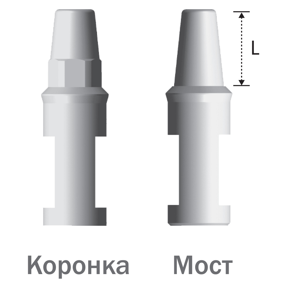 ЛАБОРАТОРНЫЙ АНАЛОГ АБАТМЕНТА SHOULDER