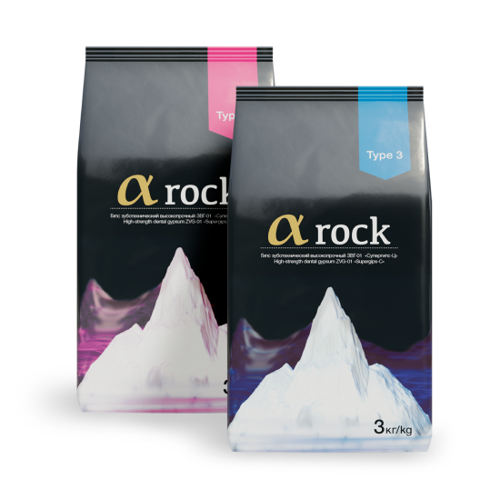 Супергипс α-rock 3 тип, голубой и розовый, пакет 3 кг	Производитель Целит ООО