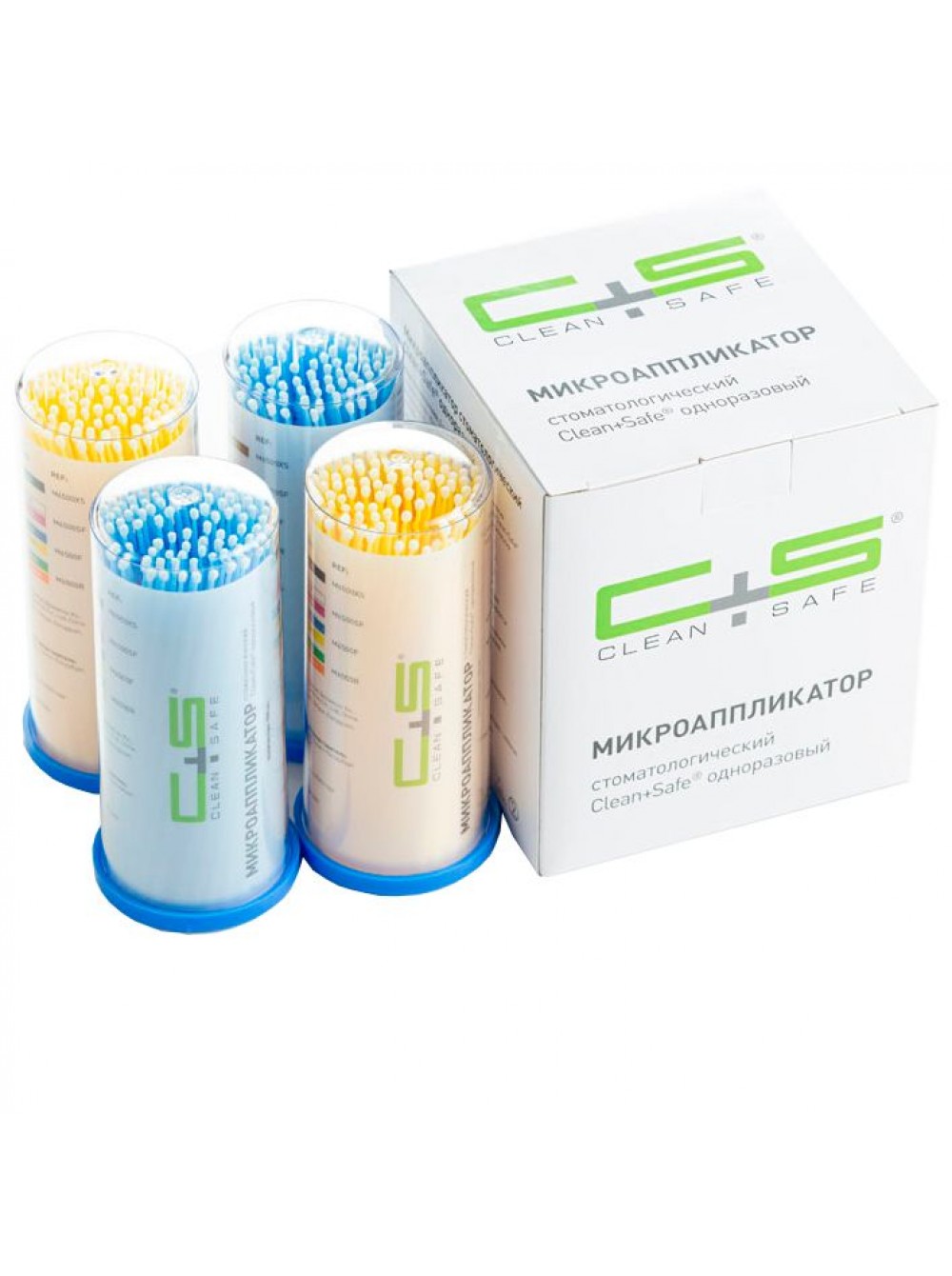 Аппликаторы Clean&Safe, 100шт в ассортименте