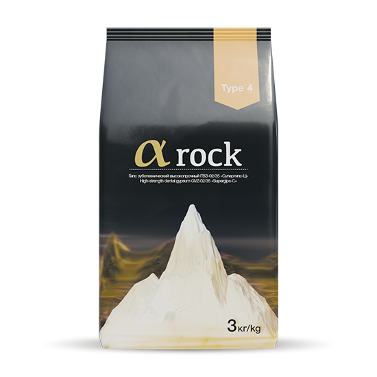 Супергипс α-rock 4 тип, бежевый, пакет 3 кг.	Производитель Целит ООО