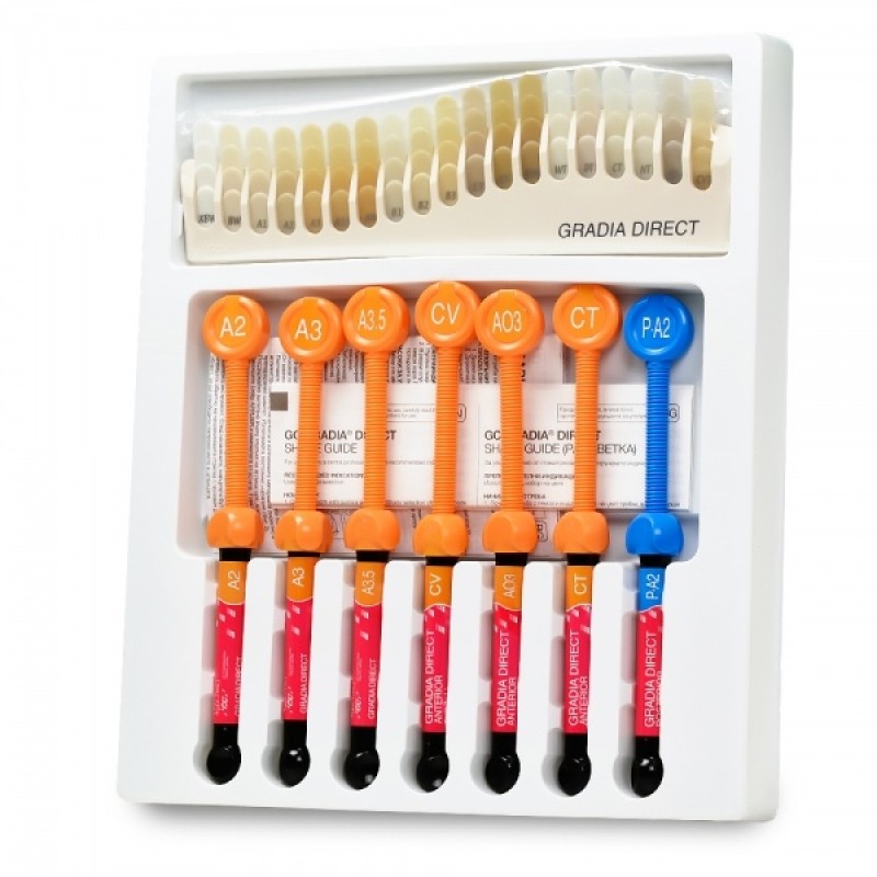 Gradia Direct (Syringe) ANTERIOR в ассортименте   - светоотверждаемый реставрационный гибридный композит,(Япония)